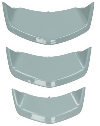 Sierstrip Set Grijs Voorscherm Midden Vespa Sprint / Vespa Elettrica / Vespa Primavera V.a 2018 (Nieuw Type) DMP
