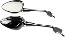 Spiegelset Glans zwart Piaggio Zip 50 4T / Vespa Primavera / Sprint / Vespa Elettrica Kort Model DMP