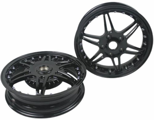Velgen Set Vespa Sprint / Vespa Primavera Sport Edition Glans Zwart
