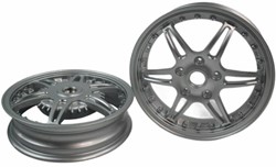 Velgen Set Vespa Sprint / Vespa Primavera Sport Edition Zilver