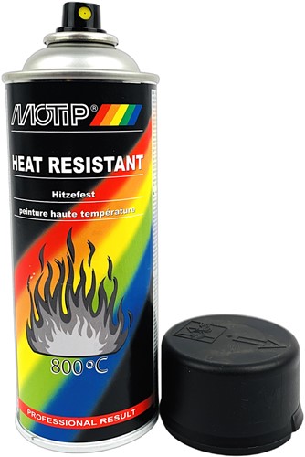 spuitbus motip hittebestendige lak zwart 400ml