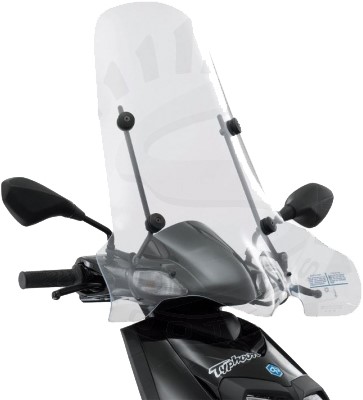 Windscherm Origineel Hoog Aprilia SR Motard 50 / Piaggio Typhoon II 50 2018 Origineel 1B005934 (+ Montageset)