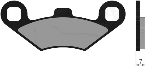 Remblokset Polini voor Peugeot Metropolis 174.0157