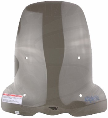 Windscherm Peugeot Kisbee Smoke Hoog 70cm + Bevestigingset (Zwarte montageset)