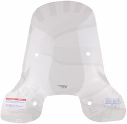 Windscherm NOVASCOOT Agm vx 50 / Napoli / China Vespa S Model / Btc Riva Sport Helder Hoog 70cm + bevestiging (Voor Vierkante Koplamp) Zwarte montageset