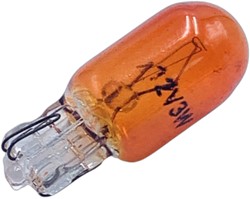 stadslicht lamp oranje wedge T10 12volt 3watt 1pcs