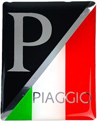 Sticker Embleem Zwart / Italy 3D Voorscherm Vespa Lx 50 / Vespa Primavera / Vespa Sprint / Vespa Lxv 50 / Vespa S / Vespa Gts 46,5x36,5mm 576464