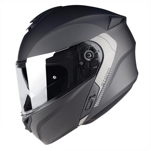 Systeemhelm MT Helmets Storm SV Glans Zwart Maat S - 55-56cm