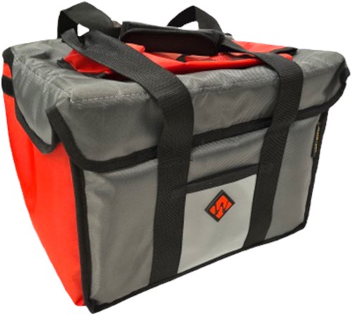 Warmhoud Tas Aplus Sushi / Pizza Geisoleerd Rood / Grijs Groot