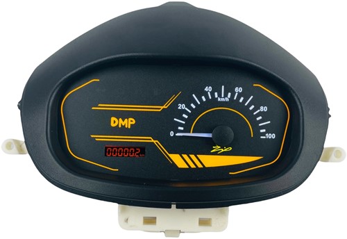 kilometerteller set Evo Piaggio ZIP 2000 E4 / E5 4T / Piaggio ZIP 2000 4T 2V Geel DMP