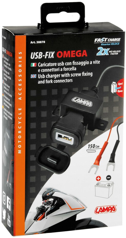 risico Vete Ochtend gymnastiek Telefoon Aansluiting (1.5meter) Draad USB Oplader 12Volt - 24Volt 5V Lampa  (Spat Water Sicht) Cityparts