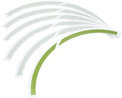 Stickerset Achterwiel Groen (6 Stuks) Vespa Elettrica Primavera / Vespa Elettrica Sprint (Origineel Vespa Elettrica) Origineel 2h002850000a7
