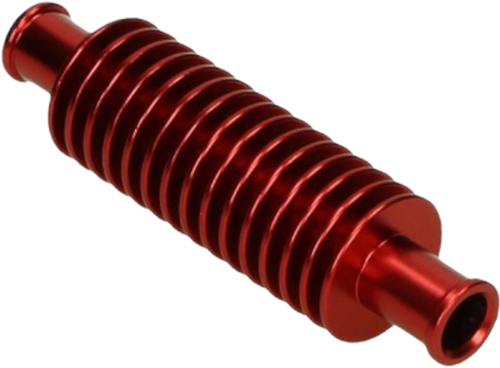 Radiateurslang Tussenkoeler Rood - Aluminium - Binnen Diameterslang 16.8mm - Lengte 133mm