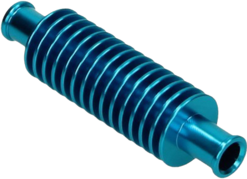 Radiateurslang Tussenkoeler Blauw - Aluminium - Binnen Diameterslang 16.8mm - Lengte 133mm