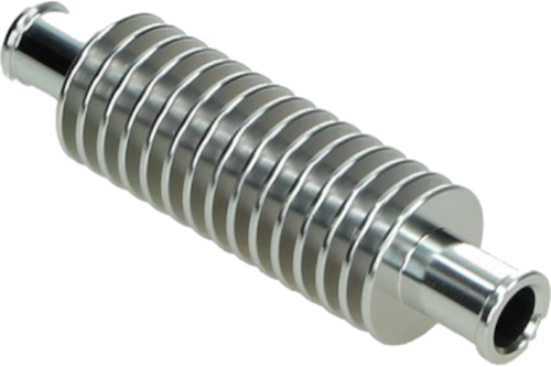 Radiateurslang Tussenkoeler Zilver - Aluminium - Binnen Diameterslang 16.8mm - Lengte 133mm