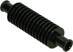 Radiateurslang Tussenkoeler Zwart - Aluminium - Binnen Diameterslang 16.8mm - Lengte 133mm