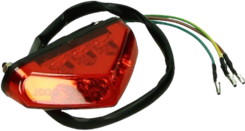 Achterlicht Led Rood voor Aprilia / Super Motard / Derbi / Rieju / Peugeot / Yamaha / Sherco / MBK - Bout Afstand 60mm 