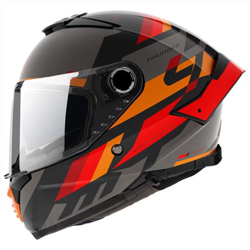 Intergraalhelm MT helmets Thunder 4 SV Ergo Zwart / Mat Rood Maat S - 55-56cm