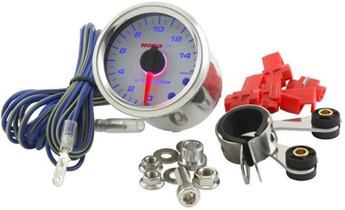Toerenteller Koso Wit GP Style D48 Max 15000 tpm