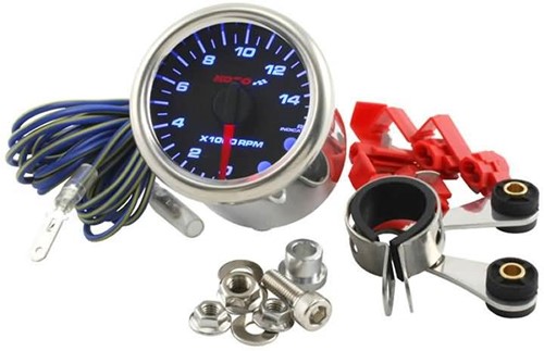 Toerenteller Koso Zwart GP Style D48 Max 15000 tpm