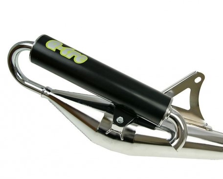 Uitlaat Tecnigas (Q-Tre Chroom) Piaggio Zip 1998 2t / Gilera Runner / Gilera Ice / Gilera Stalker / Derbi Atlantis / Piaggio Nrg / Piaggio Typhoon / Piaggio Ntt