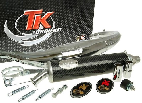 Uitlaat TurboKit Yamaha Tzr 50 Road RQ V.a 1996 T/m 2013 Chroom (Voor AM6 Motor)