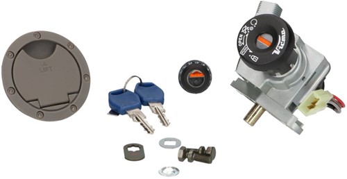Contactslot set Yamaha Aerox Inclusief Tankdop vanaf 2002 (3 Polige Stekker)