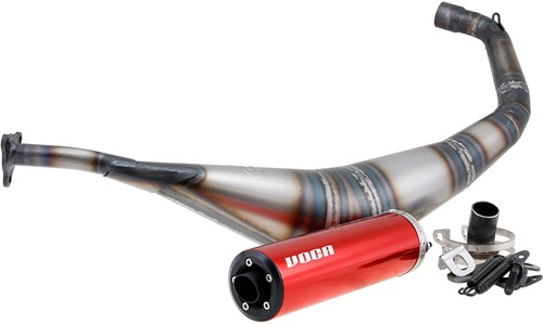 Uitlaat VOCA Warrior Aprilia RX 50 / Beta RR 50 / MBK X-Limit 50 / Malaguti XSM 50 / Rieju MRT 50 / Rieju MRI 50 / Malaguti XTM 50 / Peugeot XP6 / Rieju MRX Enduro / Rieju SMX 50 / Yamaha DT 50 SM 50