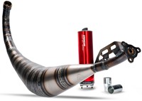 Uitlaat VOCA Cross Rookie Beta RR 50 / Beta RR 50 Enduro / Beta RR SM 50 T/m 70cc Onderlangs Rood (V.a Bouwjaar 2012)-2