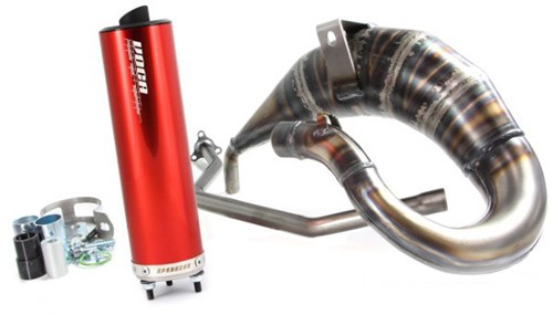 Uitlaat VOCA Cross Rookie Rieju Beta RRT 50 / Beta RK6 50 Beta RR SM 50 / 70cc CE Rood