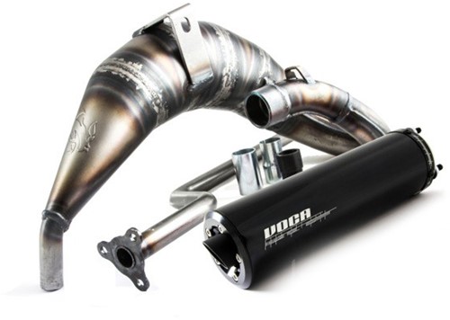 Uitlaat VOCA Cross Rookie Rieju Beta RRT 50 / Beta RK6 50 Beta RR SM 50 / 70cc CE Zwart