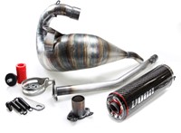 Uitlaat VOCA Cross Rookie Derbi Senda 50 DRD Racing SM / Derbi senda 50 R DRD PRO Enduro 80 T/m 90cc Bovenlangs Carbon