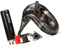 Uitlaat VOCA Cross Carbon Aprilia RX 50 / Aprilia Sx 50 / Derbi Senda 50 R / Derbi Senda DRD 50 X-treme / Derbi Senda R DRD Enduro / Senda SM Limited Euro4-2