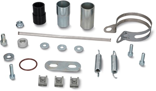 Uitlaat VOCA Cross Chroom Beta RR 50 / Beta RR Enduro / Beta RR SM 50 T/m 70cc Bovenlangs Zwart - 50