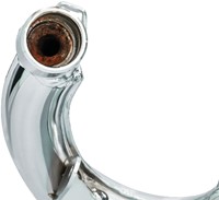 Uitlaat VOCA Cross Chroom Beta RR 50 / Beta RR Enduro / Beta RR SM 50 T/m 70cc Bovenlangs Zwart - 40
