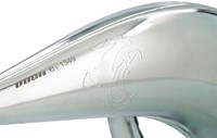Uitlaat VOCA Cross Chroom Sherco SE 50 / Cherco SM 50 V.a 50 T/m 70cc Bovenlangs Zwart - 40