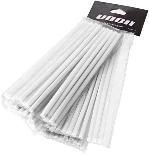 Spaak Covers Wit Voca Racing Voorwiel 215mm / Achterwiel 190mm 76 stuks