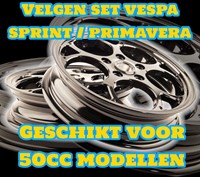 Velgen Set Vespa Sprint / Vespa Primavera Glans Black Edition-2