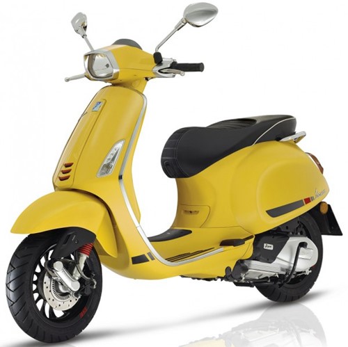 binnen beenschild vespa sprint geel 968/ a origineel 67361700l5
