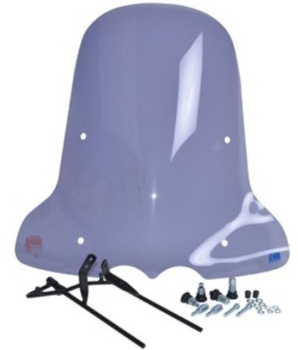 Windscherm Kymco Agility 50 + Montageset Hoog Smoke