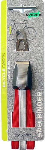 Fiets Snelbinder Widek triobinder 20 zilver/rood