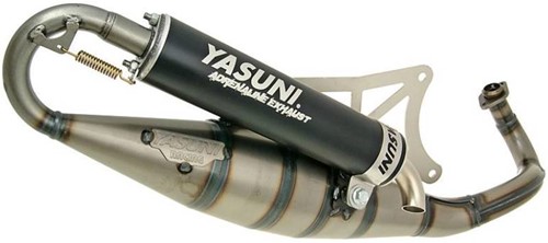 uitlaat yasuni R black piaggio zip 2000 2-Takt / vespa LX 50 2-Takt / piaggio fly 2-Takt / piaggio typhoon / gilera runner / gilera DNA / gilera ice / piaggio nrg / piaggio liberty 2-Takt / vespa sfer