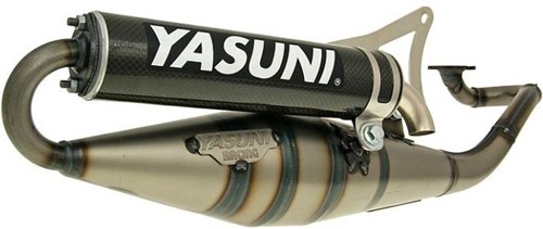 Uitlaat yasuni Z Carbon yamaha aerox / aprillia rally / beta ark / beta ycon / scarabeo / yamaha axis / yamaha why / aprillia SR2000 / yamaha jog / yamaha neos / minarelli horizontaal