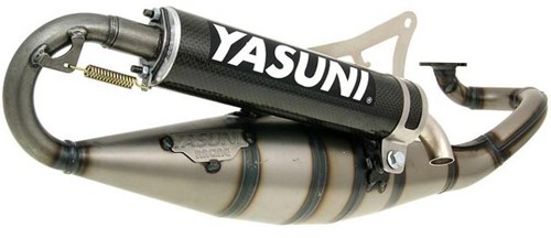 uitlaat yasuni R Carbon yamaha aerox / aprillia rally / beta ark / beta ycon / scarabeo / yamaha axis / yamaha why / aprillia SR2000 / yamaha jog / yamaha neos / Minarelli Horizontaal