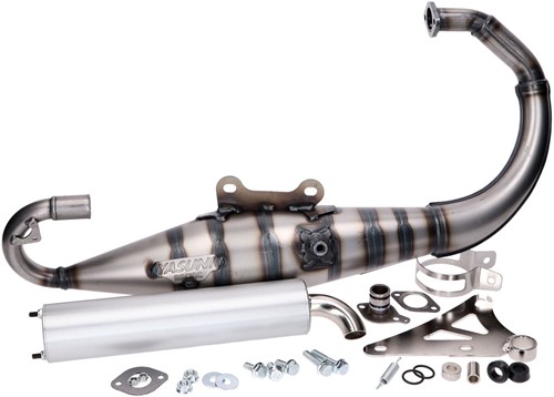 Uitlaat Yasuni Carrera 10 Aluminium Aprilia Amico / Yamaha slider / Mbk Booster / Mbk Stunt / Aprilia Amico / Yamaha Bws