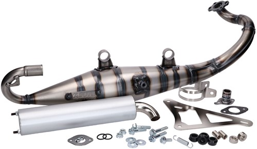 Uitlaat Yasuni Carrera 10 Aluminium Peugeot Jet Force / Peugeot Speedfight 3 2t / Peugeot Speedfight 4 2t / Peugeot kisbee 2t / Peugeot Ludix